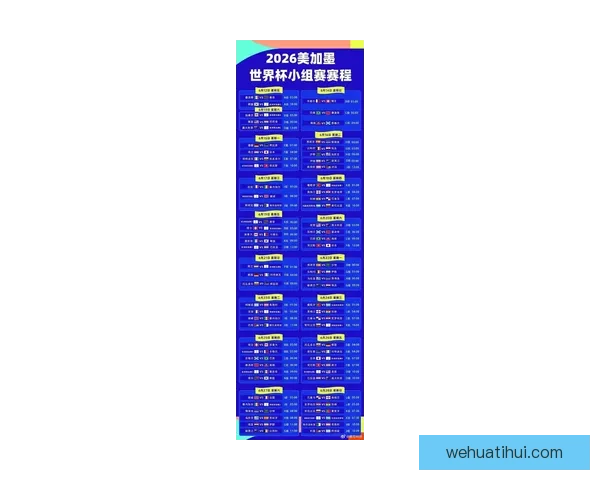 2026世界杯赛程全面解析 各大球队备战与赛事看点汇总